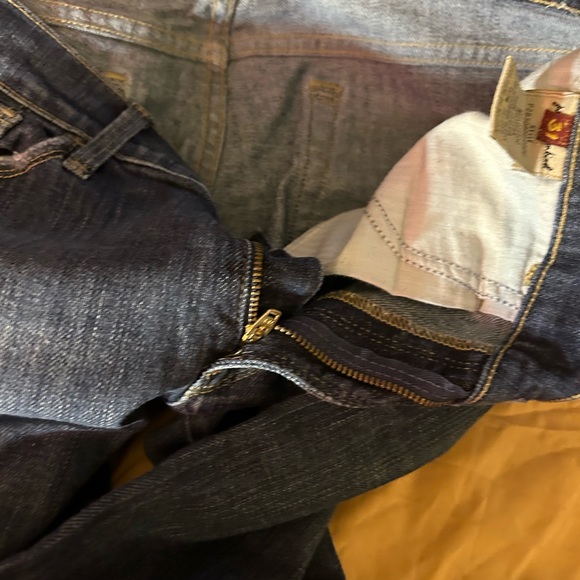 7 for all man kind jeans size 31 new black label dark blue indigo - Picture 10 of 16